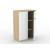 Uni Melamine Office Lockable Cabinet w/2 Shelves & 2 Doors