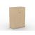 Uni Melamine Office Lockable Cabinet w/2 Shelves & 2 Doors