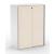 Uni Slide Office Lockable Cabinet w/Sliding Doors & 6 Shelves