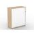 Uni Melamine Office Lockable Cabinet w/Tambour Door & 2 Shelves