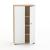 Uni Melamine Office Lockable Cabinet w/3 Shelves & 2 Doors