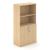 Uni Melamine Office Lockable Cabinet w/2 Open Shelves & 2 Doors