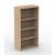 Uni Melamine Office Bookcase w/4 Shelves