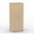 Uni Melamine Office Lockable Wardrobe w/Shelf & Metal Hanging Rail for Clothes