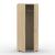 Uni Melamine Office Lockable Wardrobe w/2 Doors, Shelf & Metal Pull-Out Hanging Rail