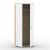 Uni Melamine Office Lockable Wardrobe w/2 Doors, Shelf & Metal Pull-Out Hanging Rail