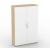 Uni Melamine Office Lockable Wardrobe & Cabinet w/Metal Pull-Out Hanging Rail