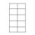 Uni Melamine Office Lockable Cabinet w/Sliding Doors & 10 Shelves