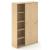 Uni Melamine Office Lockable Cabinet w/Sliding Doors & 10 Shelves