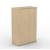 Uni Melamine Office Lockable Wardrobe w/Sliding Doors & 2 Metal Hanging Rails for Clothes