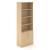 Uni Melamine Office Lockable Cabinet w/4 Open Shelves & 2 Doors