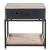 Dove Wood/Metal Nightstand w/Drawer