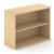 Uni Melamine Office Bookcase w/2 Shelves