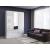Orlando 59-inch 3-Door Glossy Wood Wardrobe with 3 Drawers & Mirror