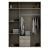 Orlando 59-inch 3-Door Glossy Wood Wardrobe with 3 Drawers & Mirror