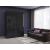 Orlando 59-inch 3-Door Glossy Wood Wardrobe with 3 Drawers