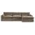 Sophie 3-Piece Polyester L-Shaped Modular Sectional Sofa w/Right Arm Chaise Facing