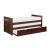 Rowe Wood/Wood Veneer Trundle Bed w/ Extra Twin Trundle, Twin/Twin Size