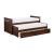 Rowe Wood/Wood Veneer Trundle Bed w/ Storage Boxes, Twin/Twin Size