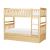 Bartly Wood/Wood Veneer Bunk Bed w/ Twin Trundle, Twin/Twin Size