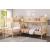 Bartly Wood/Wood Veneer Corner Bunk Bed
