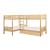 Bartly Wood/Wood Veneer Corner Bunk Bed