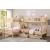Bartly Wood/Wood Veneer Corner Bunk Bed w/ Storage Boxes