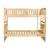 Bartly Wood/Wood Veneer Bunk Bed, Full/Full Size
