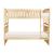 Bartly Wood/Wood Veneer Bunk Bed, Full/Full Size