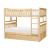 Bartly Wood/Wood Veneer Bunk Bed w/ Twin Trundle, Full/Full Size