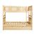 Bartly Wood/Wood Veneer Bunk Bed w/ Twin Trundle, Full/Full Size