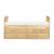 Bartly Wood/Wood Veneer Storage Trundle Bed, Twin/Twin Size