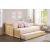 Bartly Wood/Wood Veneer Trundle Bed w/ Extra Twin Trundle, Twin/Twin Size
