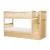 Bartly Wood/Wood Veneer Bunk Bed w/ Twin Trundle & Reversible Step Storage, Twin/Twin Size