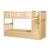 Bartly Wood/Wood Veneer Bunk Bed w/ Reversible Step Storage, Twin/Twin Size