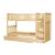 Bartly Wood/Wood Veneer Bunk Bed w/ Reversible Step Storage, Twin/Twin Size