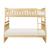 Bartly Wood/Wood Veneer Bunk Bed, Twin/Full Size
