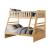 Bartly Wood/Wood Veneer Bunk Bed, Twin/Full Size