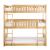 Bartly Wood/Wood Veneer Triple Bunk Bed, Twin/Twin/Twin Size
