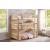 Bartly Wood/Wood Veneer Triple Bunk Bed, Twin/Twin/Twin Size