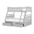 Orion Wood Bunk Bed w/ Storage Boxes, Twin/Full Size