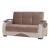 Yafah Microfiber Fabric Convertible Loveseat