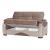 Yafah Microfiber Fabric Convertible Loveseat