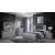 Ylime MDF/Wood Platform Bed w/LED Lighting, Queen Size