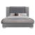 Ylime MDF/Wood Platform Bed w/LED Lighting