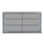 Ylime 6-Drawer Wood Veneer Dresser w/LED Lighting