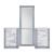 Ylime MDF/Wood Vanity Set w/LED Lighting & Stool