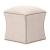 York Fabric Fully Upholstered Ottoman