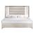 Zambrano MDF/Wood/Fabric Platform Bedroom Set w/LED Light