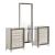 Zambrano Wood Veneer Vanity Set w/LED Light